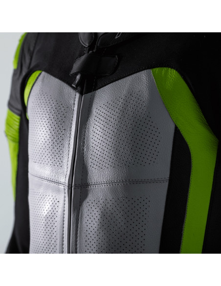 Combinaison RST Pro Series Airbag cuir - jaune fluo/camo taille L