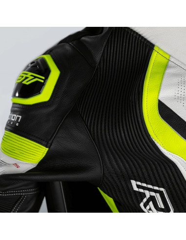 Combinaison RST Pro Series Airbag cuir - jaune fluo/camo taille XL