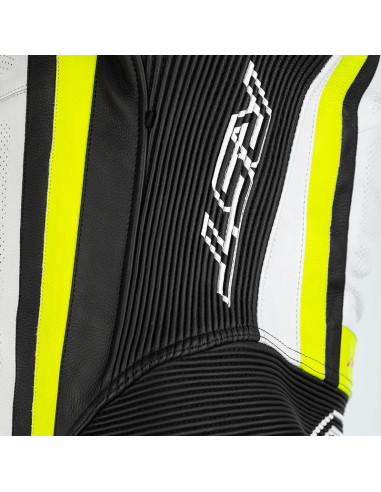 Combinaison RST Pro Series Airbag cuir - jaune fluo/camo taille M