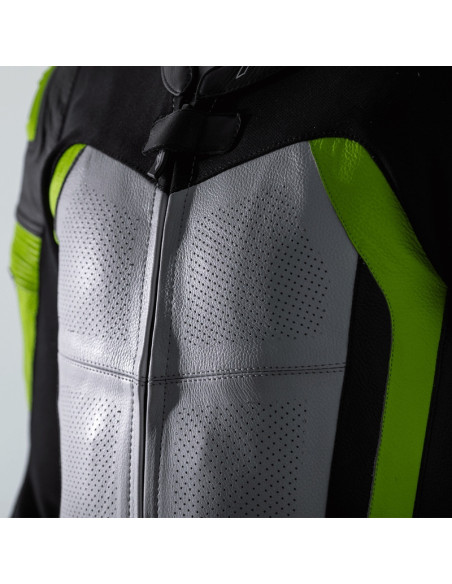 Combinaison RST Pro Series Airbag cuir - jaune fluo/camo taille M