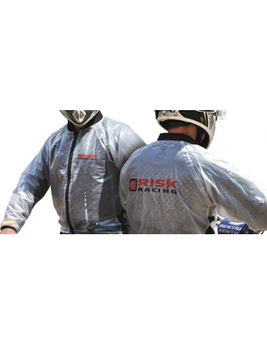 Veste de pluie Risk Racing translucide taille L