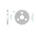 Kit chaine AFAM acier KYMCO MAXXER 90 pas 428 2005 à 2013