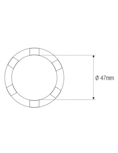 Douille à créneaux MOTION PRO Ø47mm Douille à créneaux MOTION PRO Ø47mm
