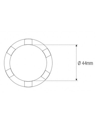 Douille à créneaux MOTION PRO Ø44mm 3/8'' Douille à créneaux MOTION PRO Ø44mm 3/8''