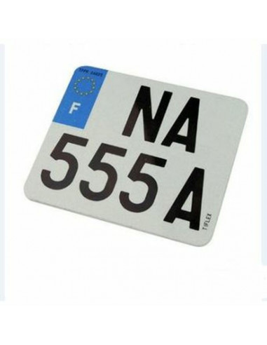 Plaques d'immatriculation Aluminium PRO PLAQUES FNI type F Scooter - 210x130 françaises 10 pièces