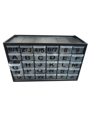 Assortiment caractères pour plaques aluminium PPI PRO PLAQUES -