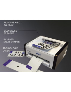 Cartouche d'encre PPI imprimante plaque immatriculation Ricoh V4 PRO PLAQUES 2