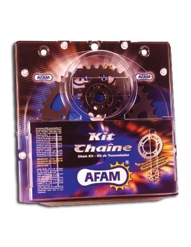Kit chaine AFAM acier MH RX 125 R pas 428 2009 à 2010