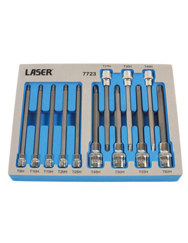 Jeu d'embouts de sécurité Torx® LASER TOOLS 135 mm - 12 pieces