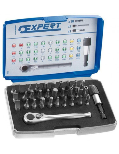 Coffret EXPERT 30 embouts 1/4''