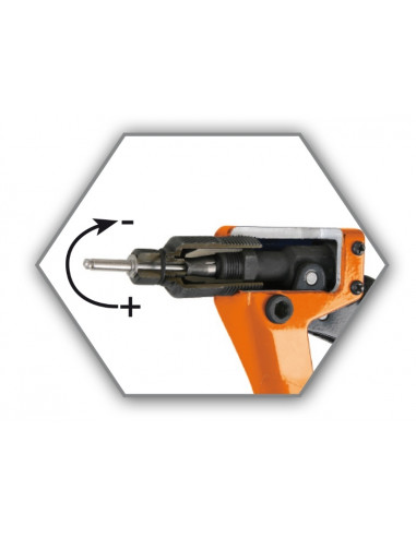 Pince à riveter ultra compacte BETA avec réglage de l'effort