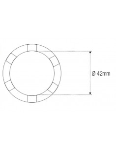 Douille à créneaux JMP pour colonne de direction Øint.42mm 6 crans 2