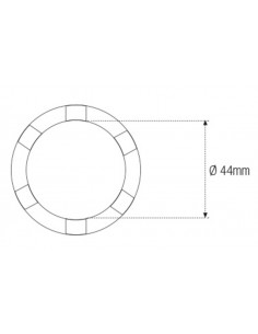 Douille à créneaux JMP Ø44mm 3/8'' 2