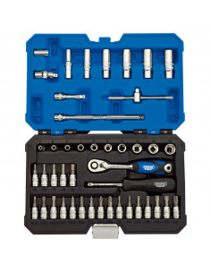 Coffret douilles & cliquet 1/4’’ DRAPER métrique (44 pièces)