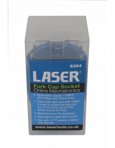 Douille à créneau LASER TOOLS dessus de fourche Öhlins Mechatronics
