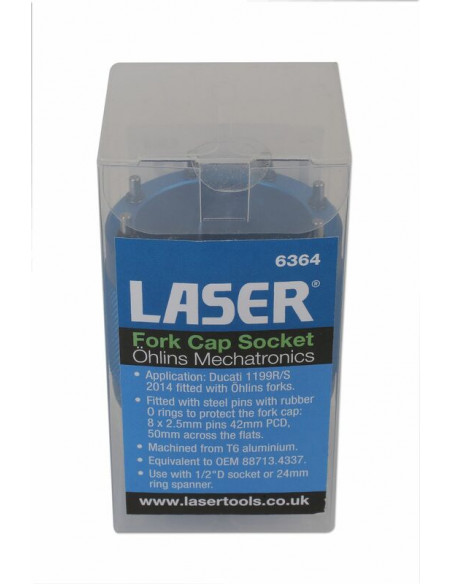 Douille à créneau LASER TOOLS dessus de fourche Öhlins Mechatronics
