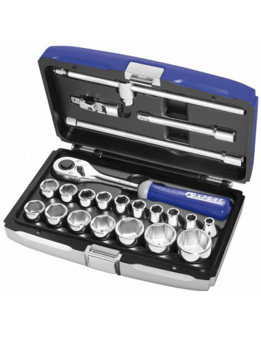 Coffret douilles & cliquet EXPERT 1/2''