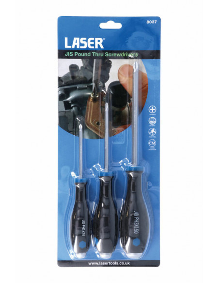 Tournevis à impact LASER TOOLS JIS - 3 pièces