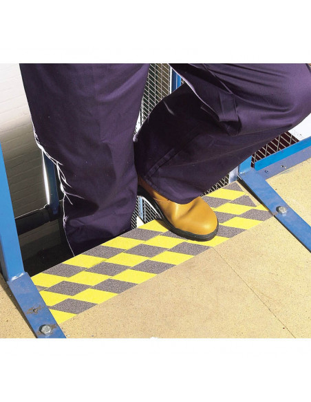 Ruban adhésif sécurité DRAPER noir/jaune 18m