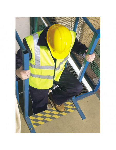 Ruban adhésif sécurité DRAPER noir/jaune 18m