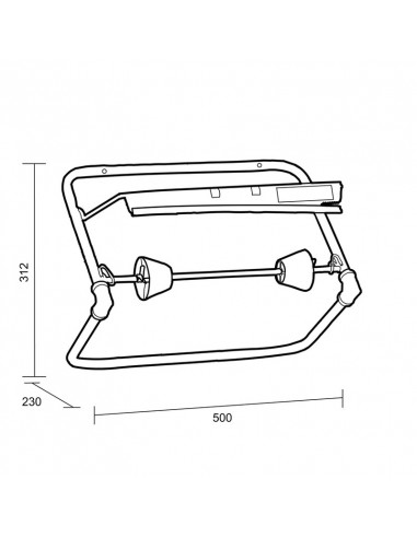 Dérouleur mural KATRIN Blue Line