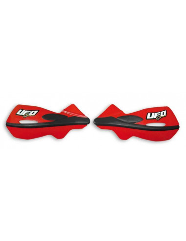 Paire de coques de rechanges UFO de protèges-mains Patrol rouge / blanc - 78069731