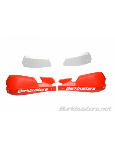 Coques de protège-mains BARKBUSTERS VPS MX rouge/déflecteur blanc