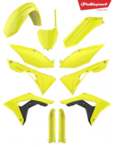 Kit plastiques POLISPORT jaune fluo Honda CRF250/450R