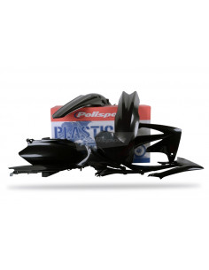 Kit plastique POLISPORT noir Honda CRF250F/CRF450F