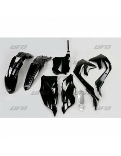 Kit plastique UFO noir Kawasaki KX450