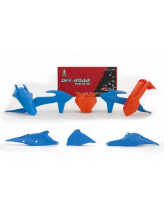 Kit plastique RACETECH vintage bleu/orange KTM SX/SX-F