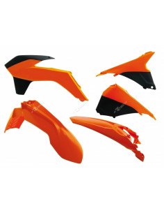Kit plastique RACETECH couleur origine (2014) orange/noir KTM