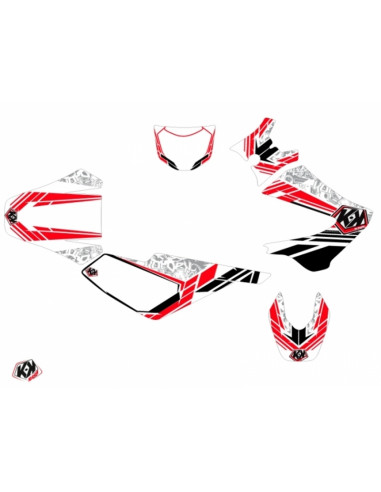 Kit déco KUTVEK Spirit rouge Derbi Senda 50 Xtreme/Xrace
