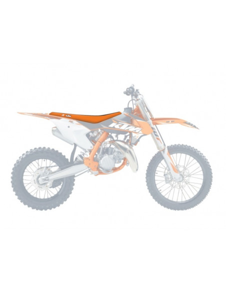 Housse de selle BLACKBIRD Double Grip 3 orange/noir KTM SX85