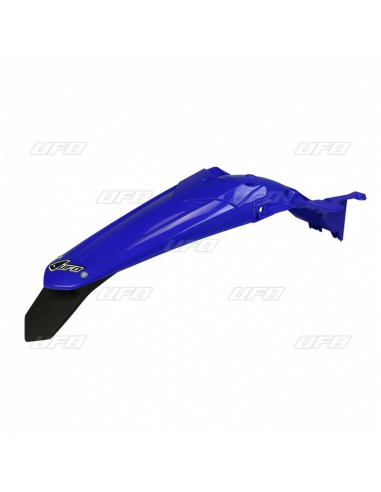 Garde-boue arrière + support de plaque avec feu UFO bleu Yamaha WR450F