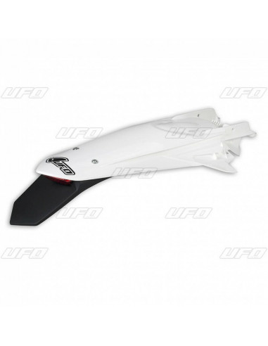 Garde-boue arrière + support de plaque avec feu UFO blanc KTM EXC/EXC-F