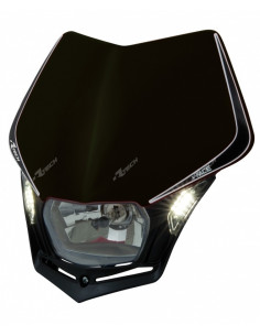 Plaque phare RACETECH V-Face Led noir