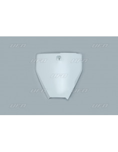 Plaque numéro frontale UFO blanc Husqvarna TC85