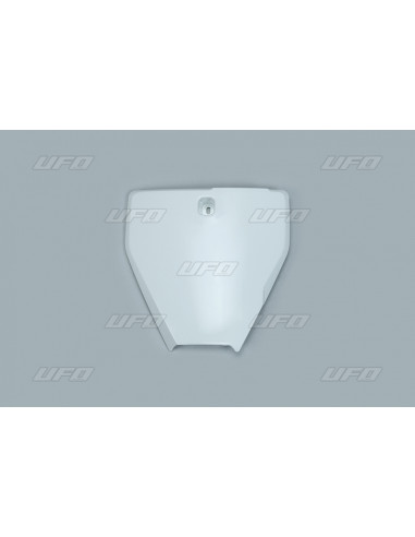 Plaque numéro frontale UFO blanc Husqvarna TC85