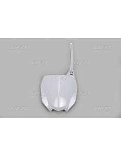 Plaque numéro frontale UFO blanc Yamaha YZ450F