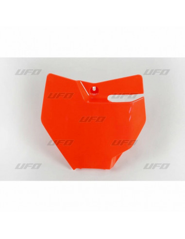 Plaque numéro frontale UFO orange fluo KTM SX85
