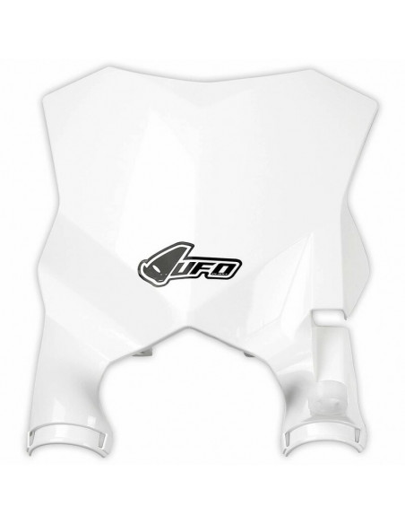 Plaque numéro frontale UFO Stadium blanc Kawasaki KX250F/450F Plaque numéro frontale UFO Stadium blanc Kawasaki KX250F/450F