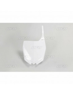 Plaque numéro frontale UFO blanc Yamaha