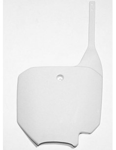 Plaque numéro frontale UFO blanc Honda CRF150R