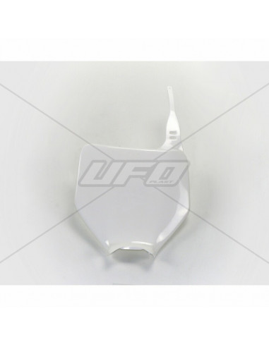 Plaque numéro frontale UFO blanc Kawasaki KX125/250