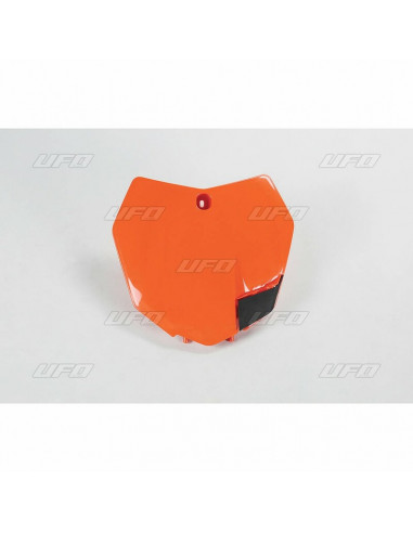 Plaque numéro frontale UFO orange KTM