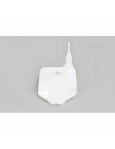 Plaque numéro frontale UFO blanc Kawasaki