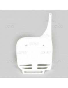 Plaque numéro frontale UFO blanc Kawasaki KX60