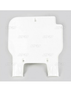 Plaque numéro frontale UFO blanc Kawasaki