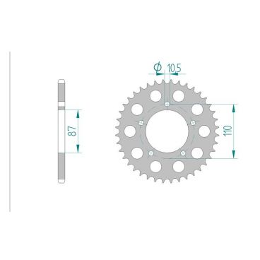Kit chaine AFAM acier SUZUKI SV 650 N X,Y,K1,K2,K3,K4,K5,K6,K7,K8,K9 RACING pas 520 1999 à 2009